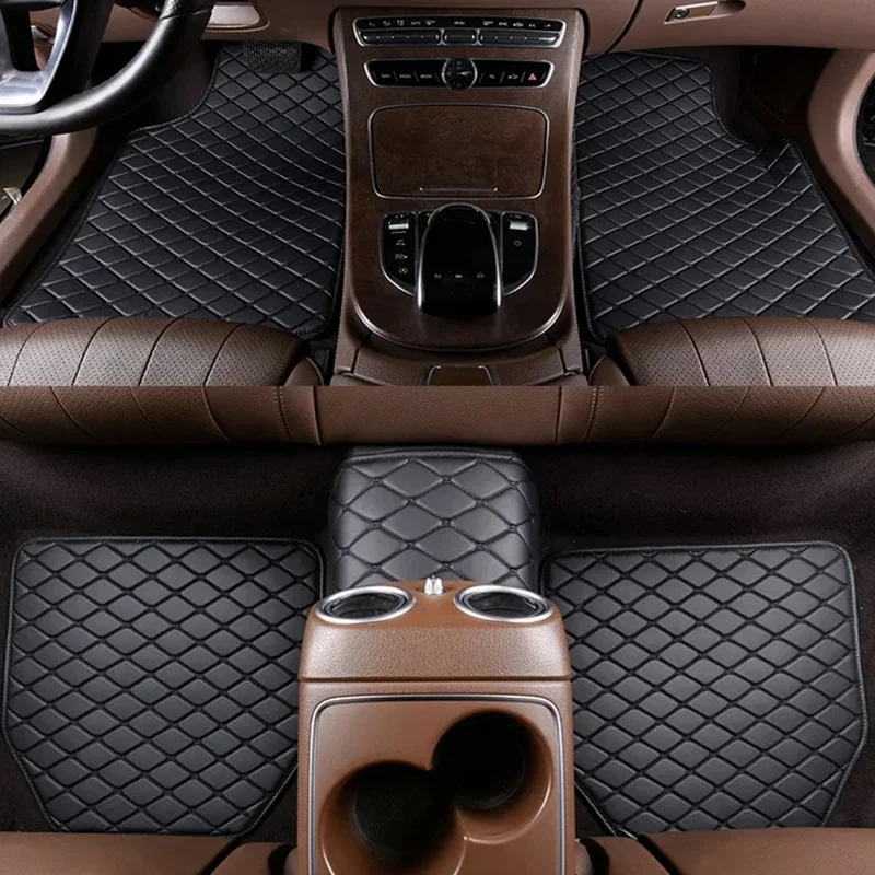 Car Floor Mats Universal Waterproof Leather - Tapis de sol de voiture en