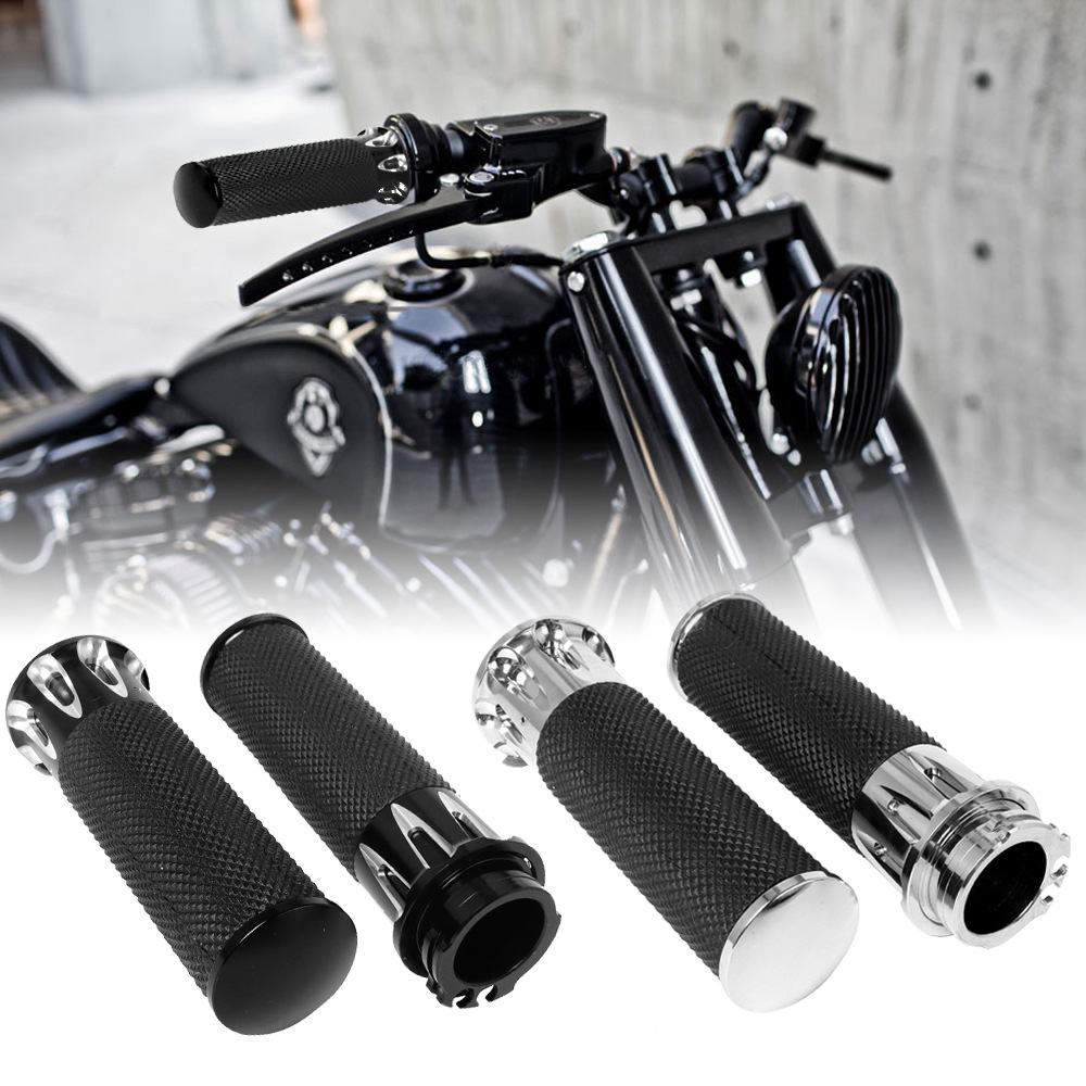 Motorcycle Parts - Poignées de guidon creuses en aluminium