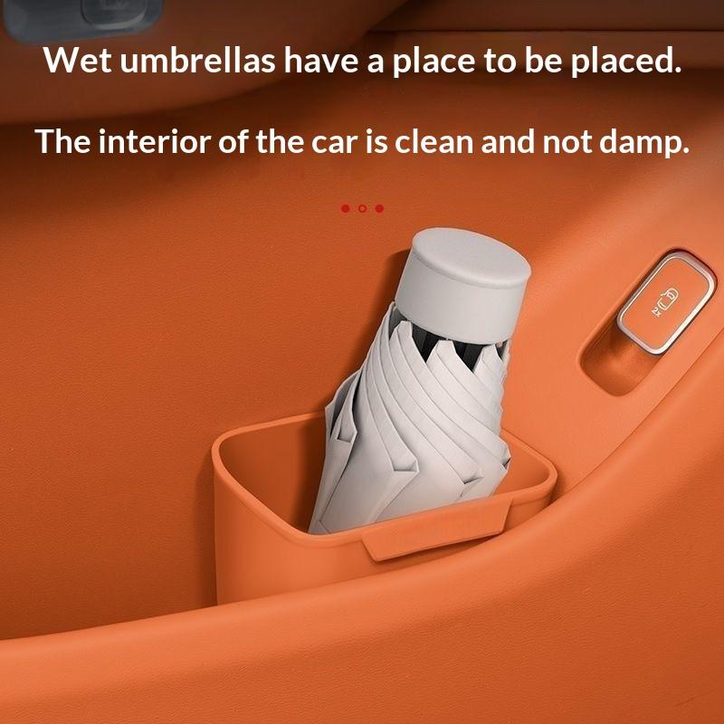 Waterproof Car Trash Can With Lid - Nouveau boîtier de rangement en silicone