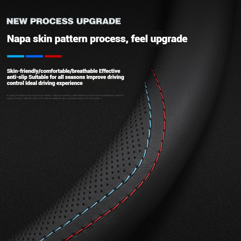 Housse de volant de voiture en - Car Steering Wheel Cover Anti Slip Breathable avis et prix