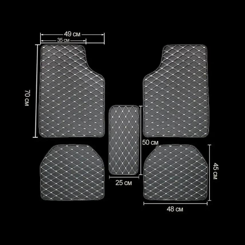 Tapis de sol de voiture en cui - Car Floor Mats Universal Waterproof Leather avis et prix