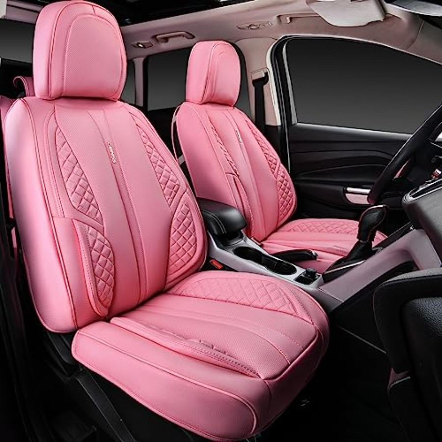 Housses de siège auto en cuir  - Leather Car Seat Covers Full Set Universal avis et prix