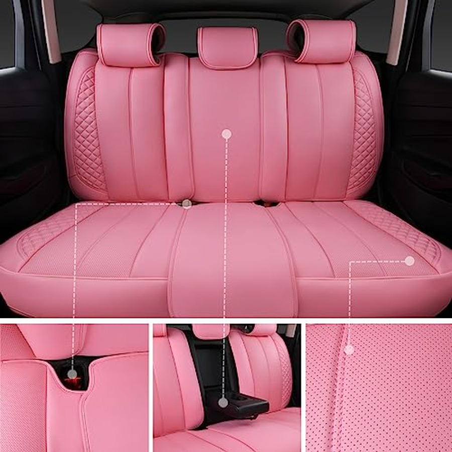 Housses de siège auto en cuir  - Leather Car Seat Covers Full Set Universal avis et prix