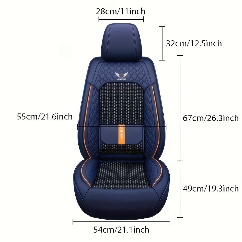 Pour Peugeot 206, W205, Honda  - Leather Car Seat Covers Full Set Universal avis et prix