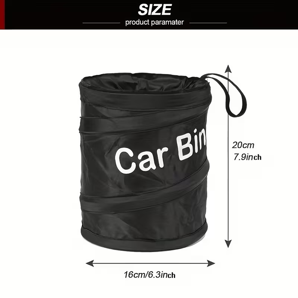 Mini poubelle de voiture Pop-u - Waterproof Car Trash Can With Lid avis et prix