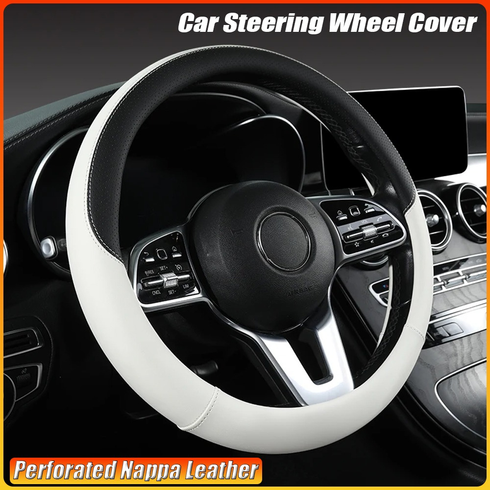 Housse de volant de voiture en - Car Steering Wheel Cover Anti Slip Breathable avis et prix