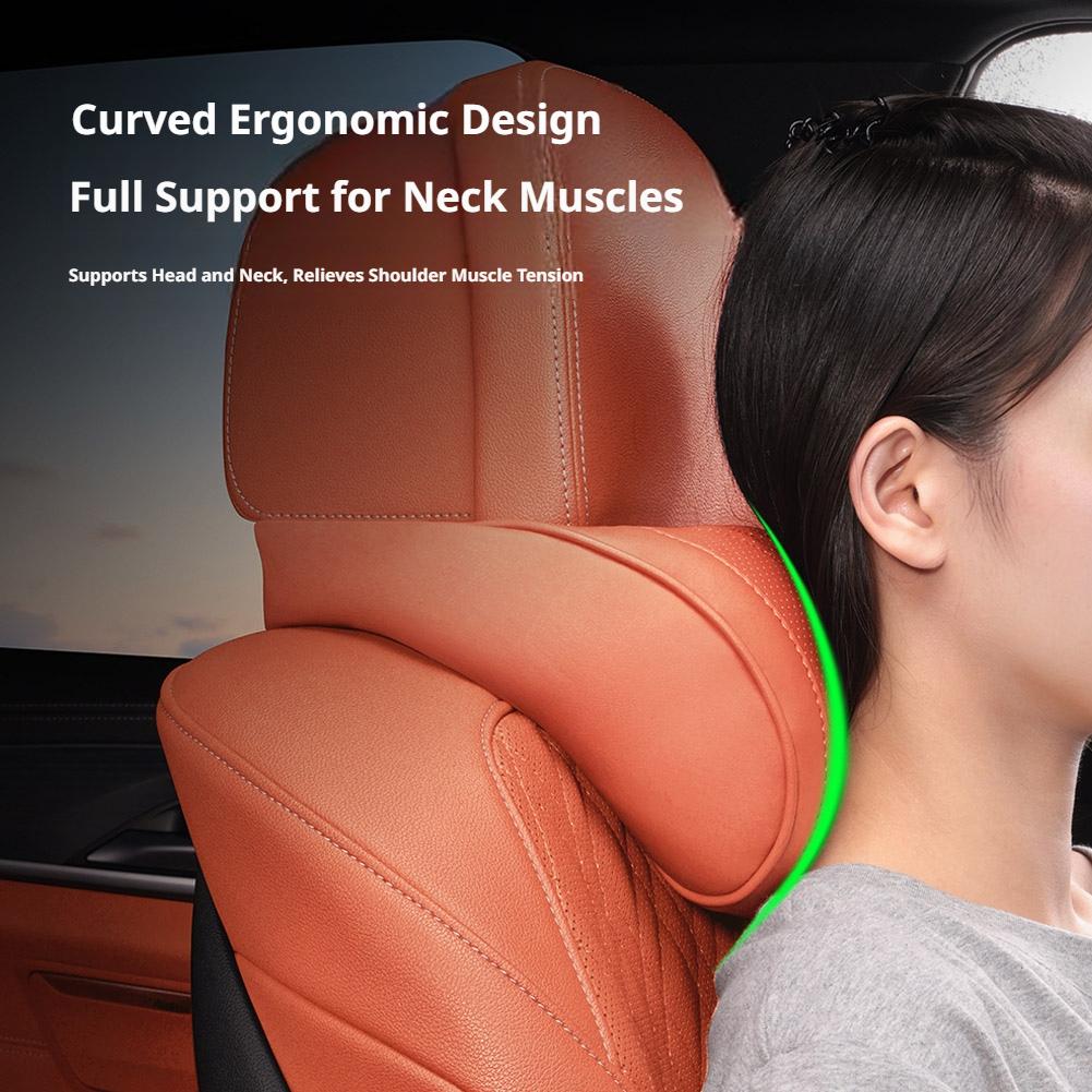 Coussin de repose-tête en cuir - Memory Foam Car Neck Pillow Lumbar Support avis et prix
