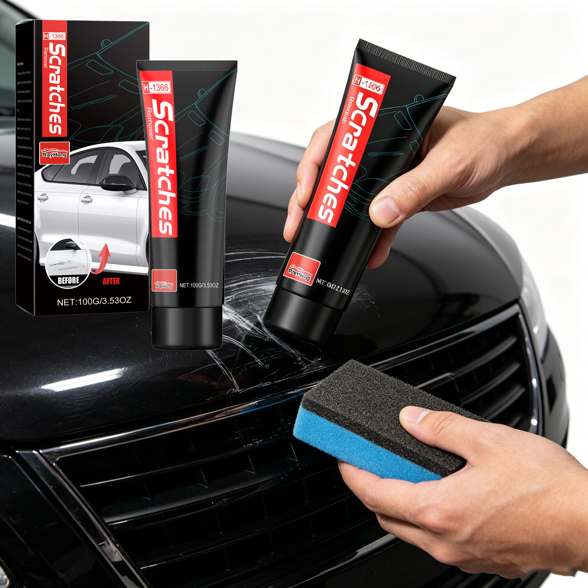 Pâte de réparation pour rayure - Car Scratch Repair Polishing Wax Paste avis et prix